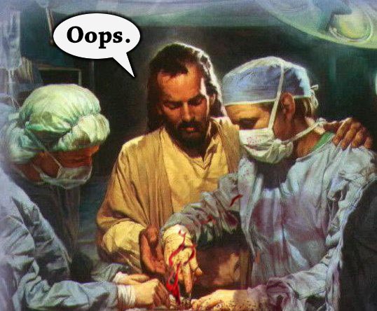 Jesus is not a surgeon